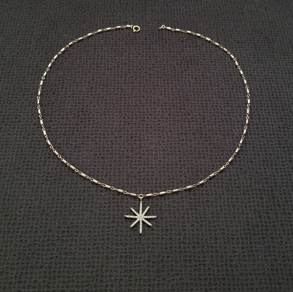 Jewelry - Gold💛 Filled Link Bar Chain⛓️ with Star⭐ Pendant